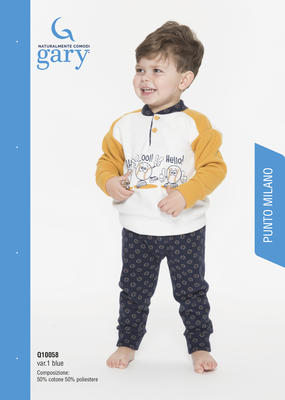 NOVOROZENÉ PYŽAMÁ Q10058 Tellini S.R.L. Velkoobchodní oblečení